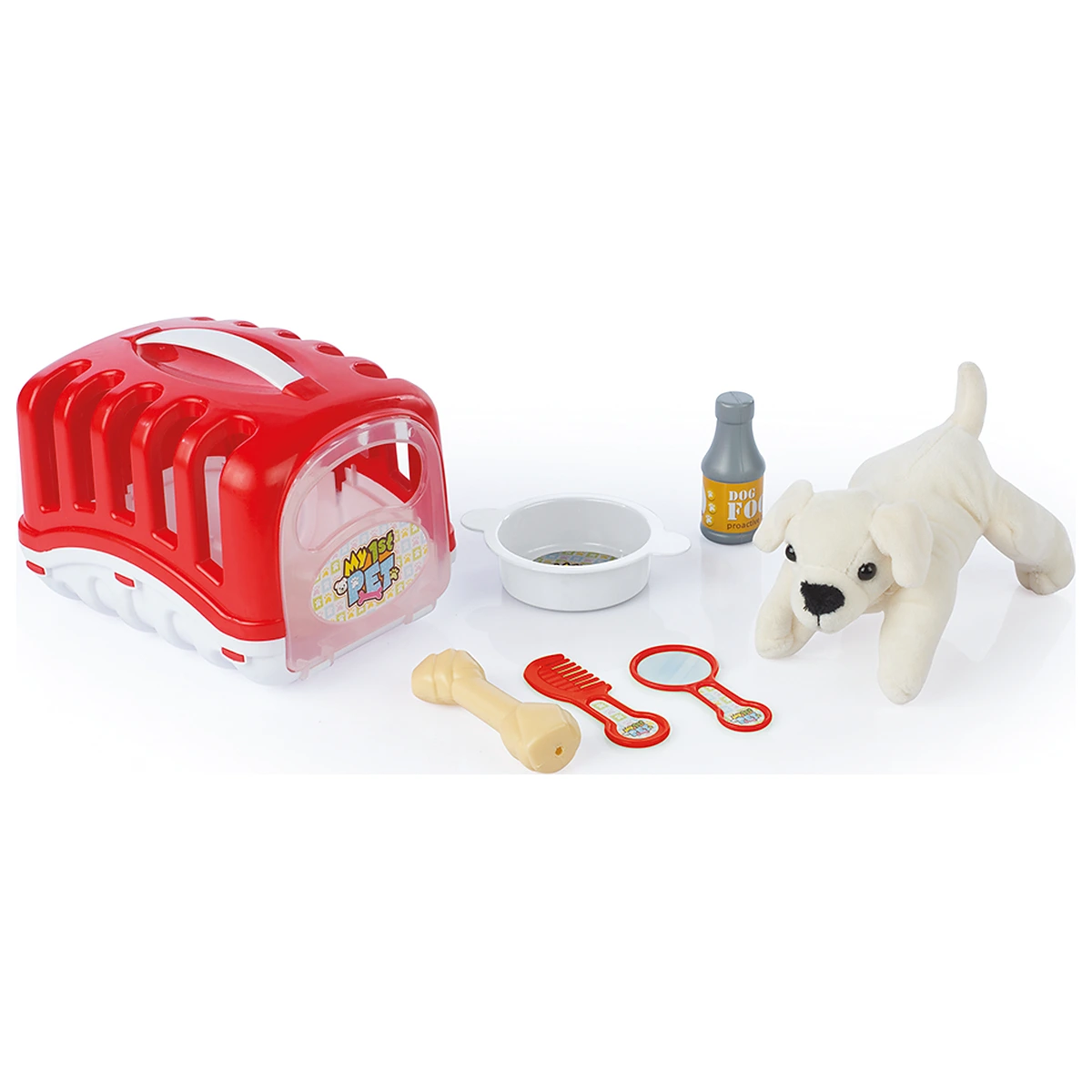 Catelus cu cusca si accesorii - Rosu DOLU 2 ani+ [4]