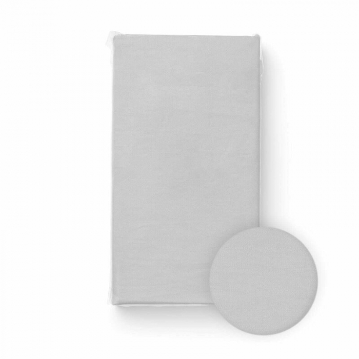 Cearceaf cu elastic, Bocioland, Pentru patut, Din 100% bumbac jersey, 120x60 cm, Grey [1]