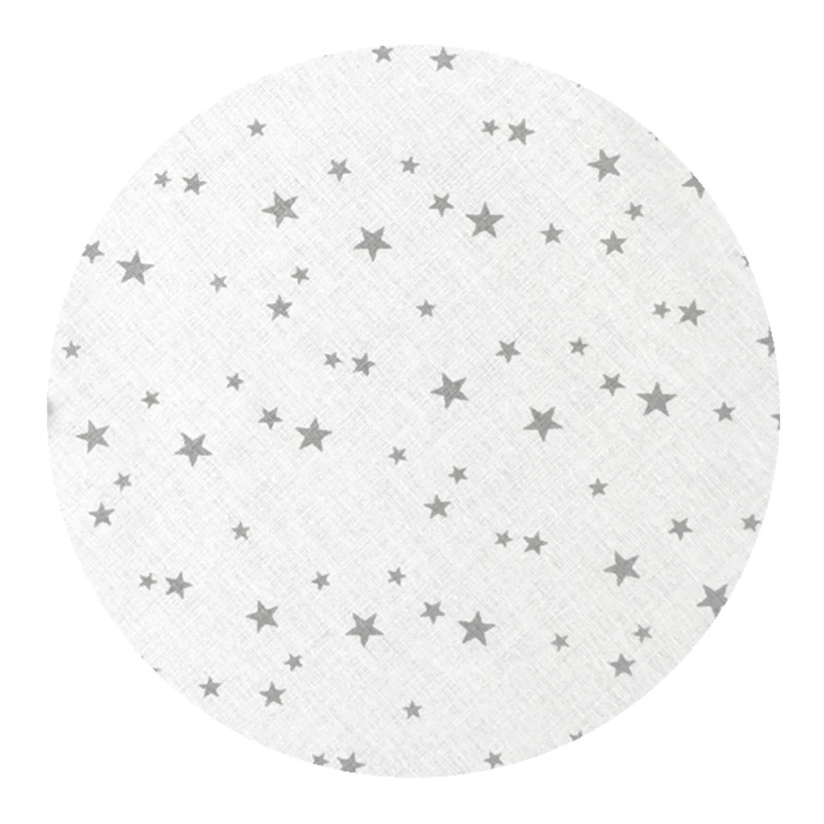 Cearceaf cu elastic, MimiNu, Pentru landou/carucior/cosulet, 80x35 cm, bumbac, Mini Gray Stars [2]
