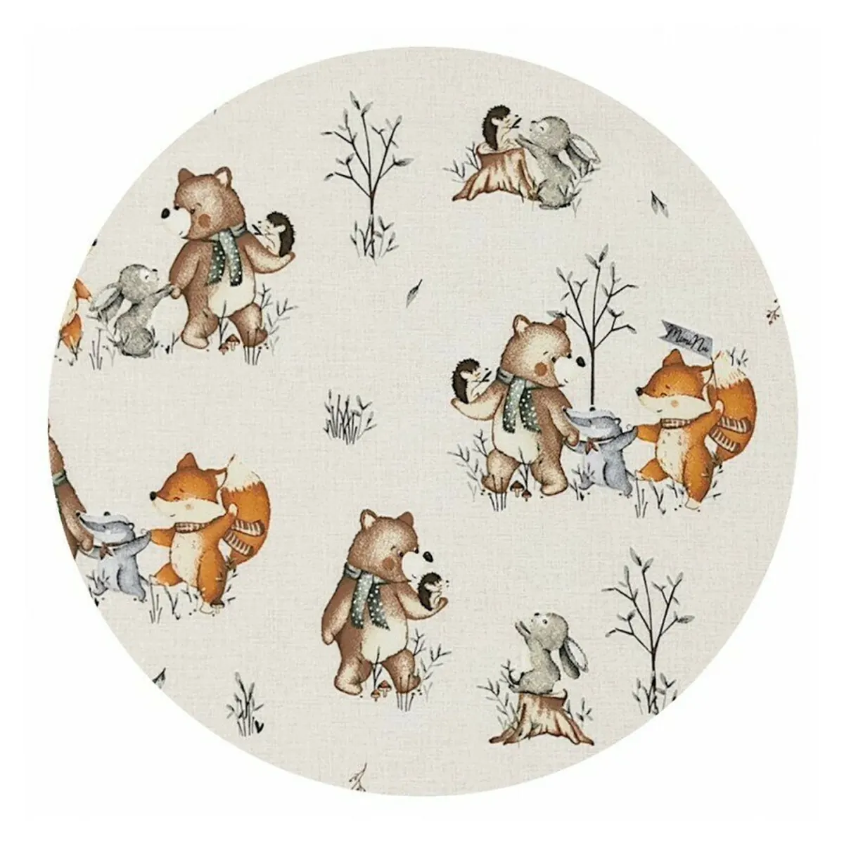 Cearceaf cu elastic, MimiNu, Pentru landou, carucior si cosulet, 80x35 cm, bumbac 100%, Time for fun [2]