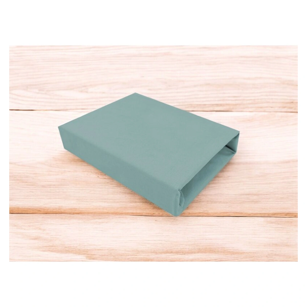 Cearceaf cu elastic, MimiNu, Pentru patut 120X60 cm, bumbac, Royal, Nepal Green [2]