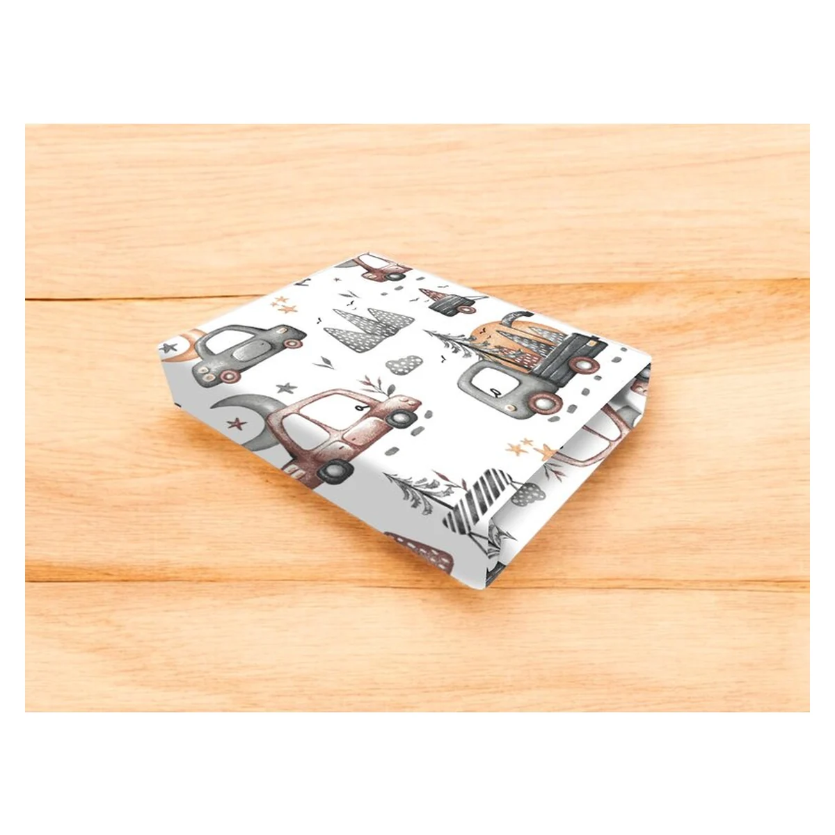 Cearceaf cu elastic, MimiNu, Pentru patut 120X60 cm, Cars Grey [2]