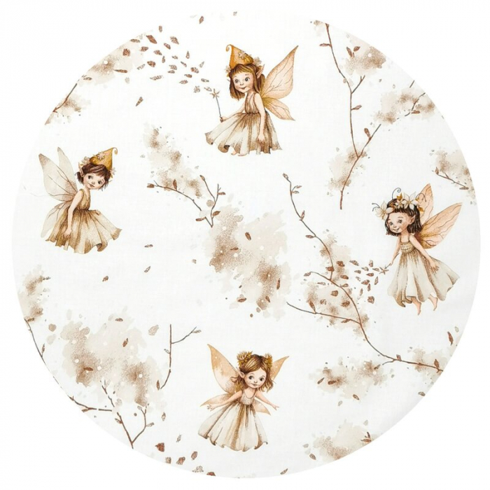 Cearceaf cu elastic, MimiNu, Pentru patut 120X60 cm, Fairy [3]