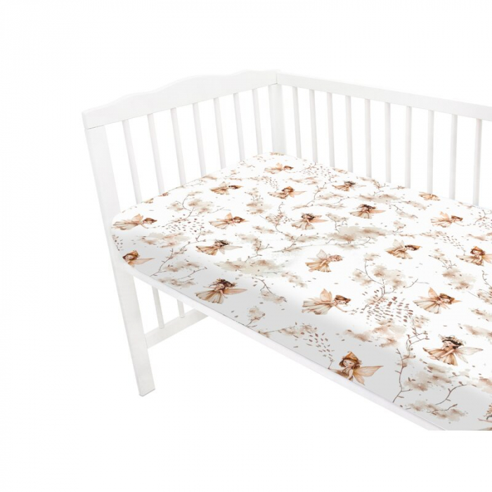 Cearceaf cu elastic, MimiNu, Pentru patut 120X60 cm, Fairy [2]