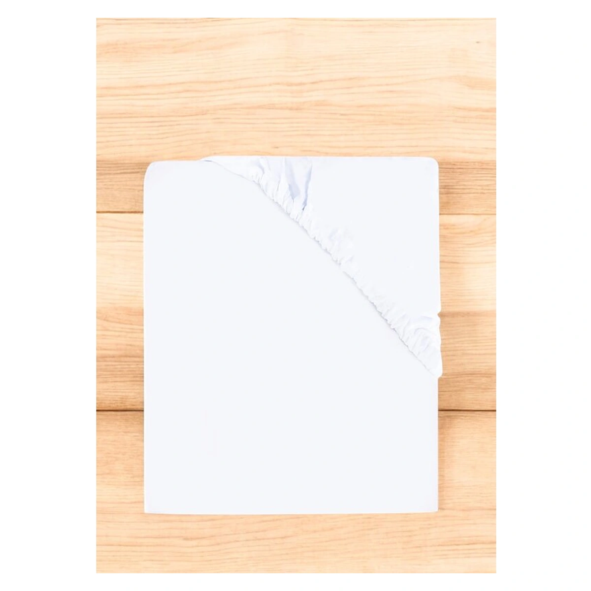 Cearceaf cu elastic, MimiNu, Pentru patut co-sleeper, 85 x 46 cm, bumbac jersey, White [3]