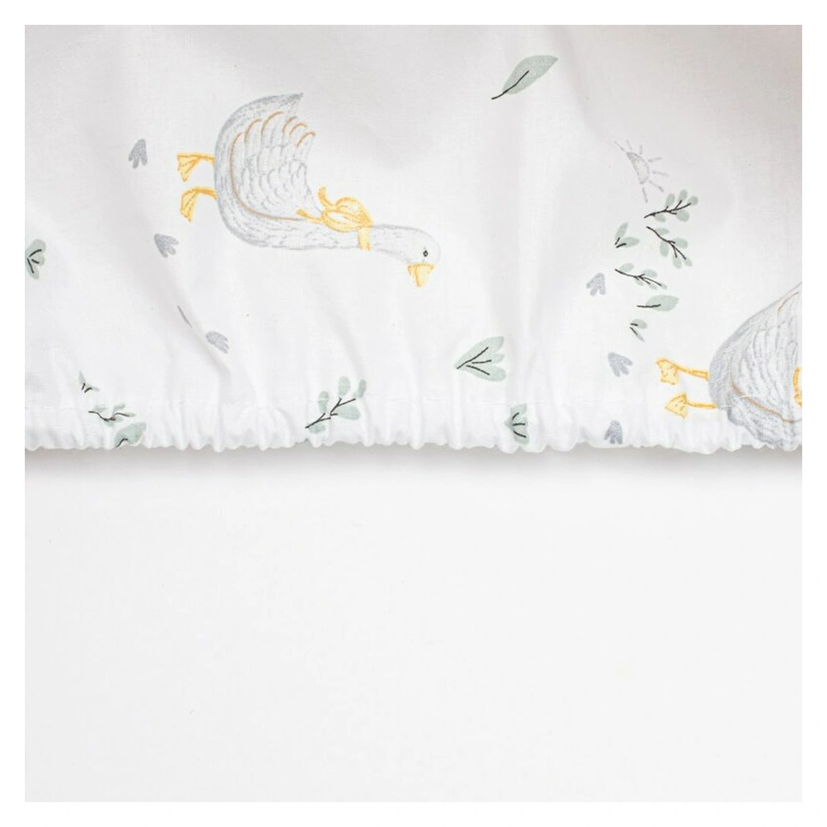 Cearceaf cu elastic, New Baby, Pentru landou, bumbac 100%, 35 x 75 cm, Goose [3]