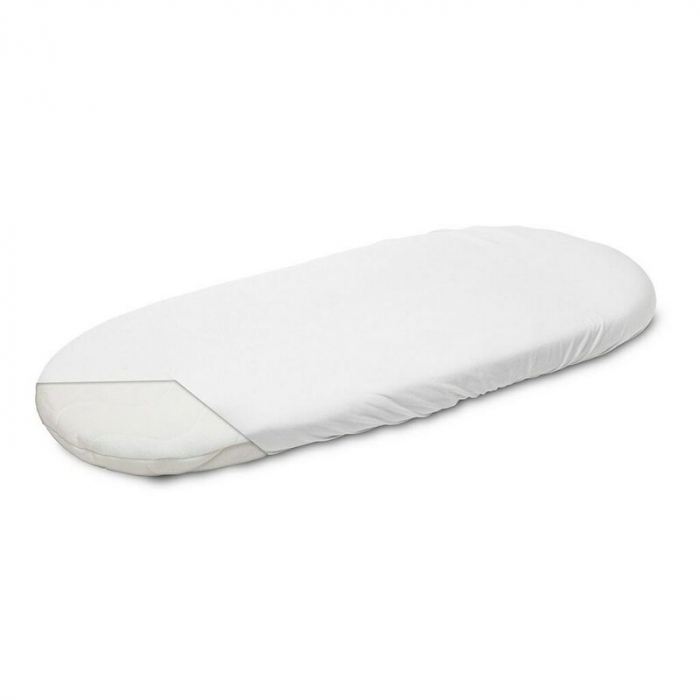 Cearceaf cu elastic, New Baby, Pentru landou, Din Bumbac, 35 x 75 cm, 0 luni+, Grey [2]