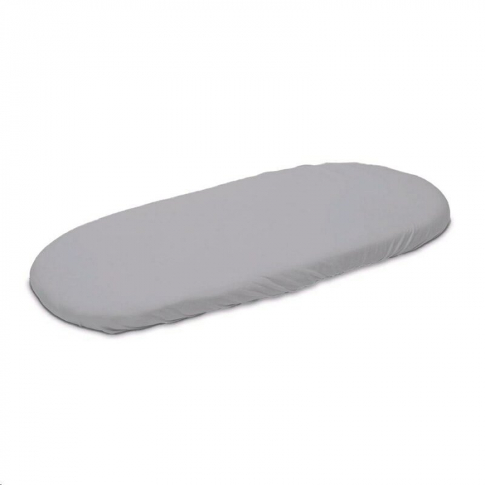 Cearceaf cu elastic, New Baby, Pentru landou, Din Bumbac, 35 x 75 cm, 0 luni+, Grey [1]