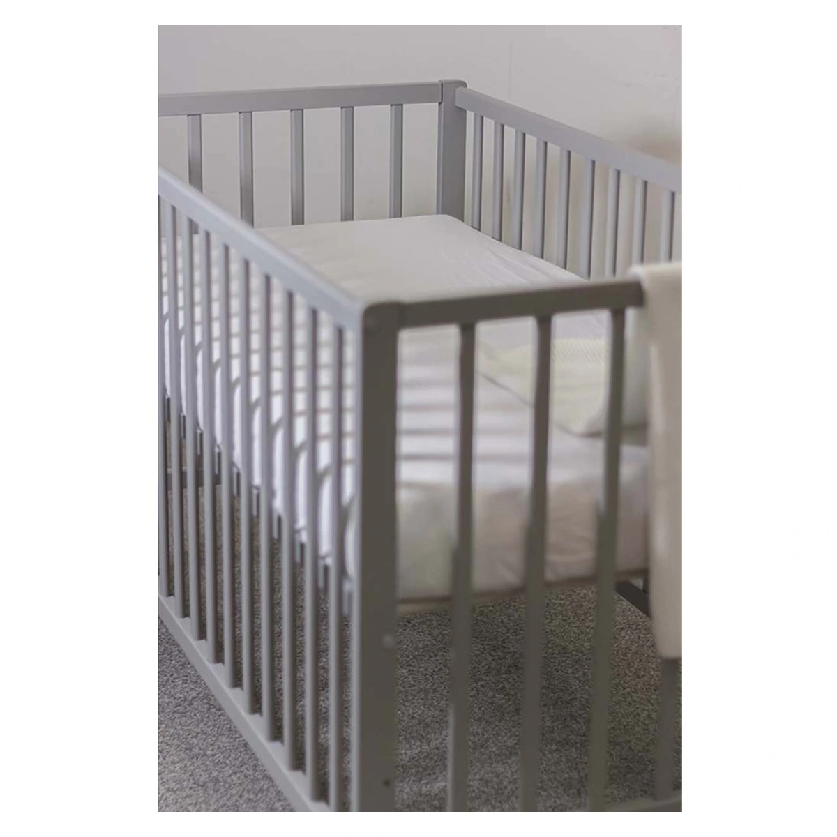 Cearceaf cu eleastic, Petite&Mars, Soft Dream Dry, Impermeabil, 120x60 cm, Alb [2]