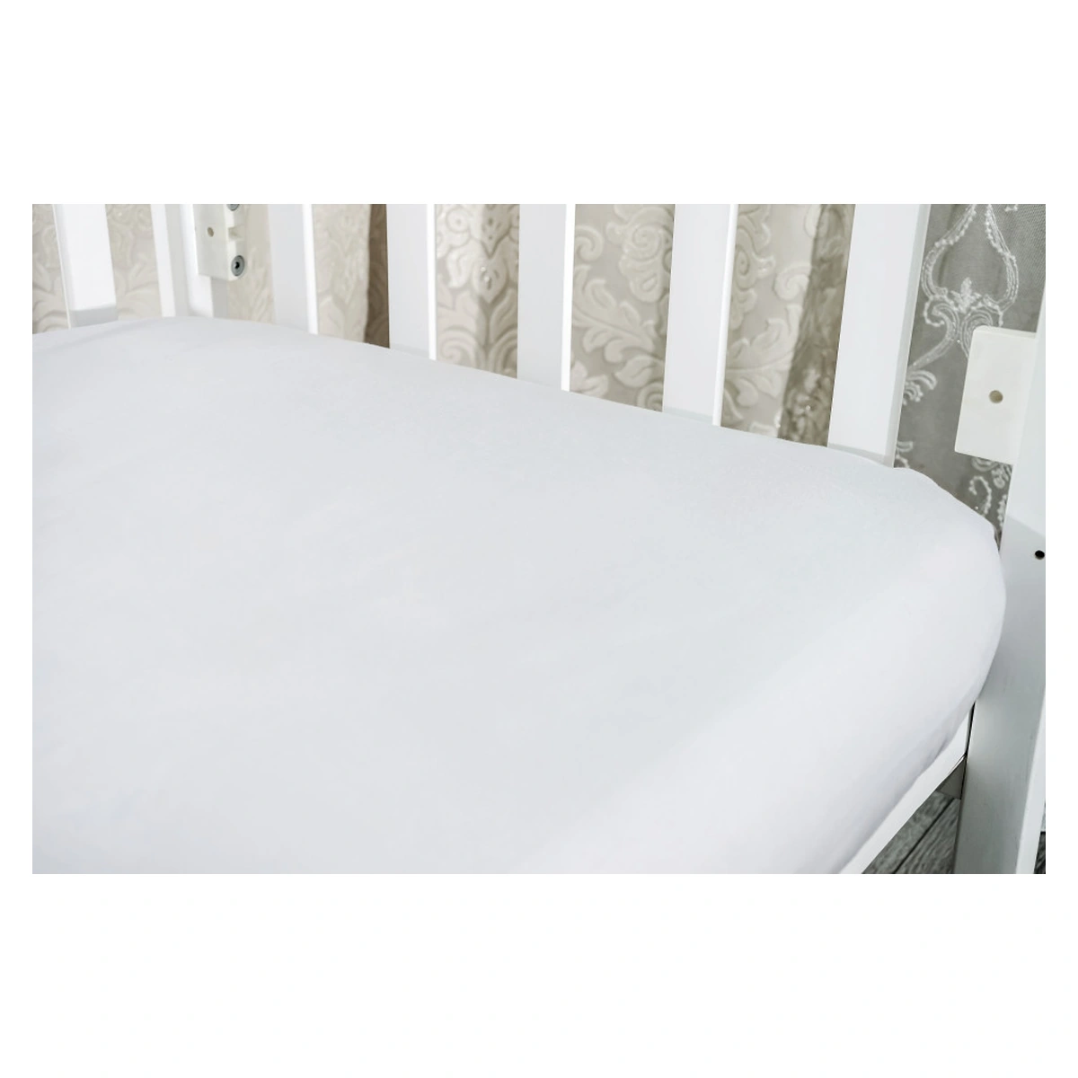 Cearceaf din bumbac cu elastic BabyJem [5]