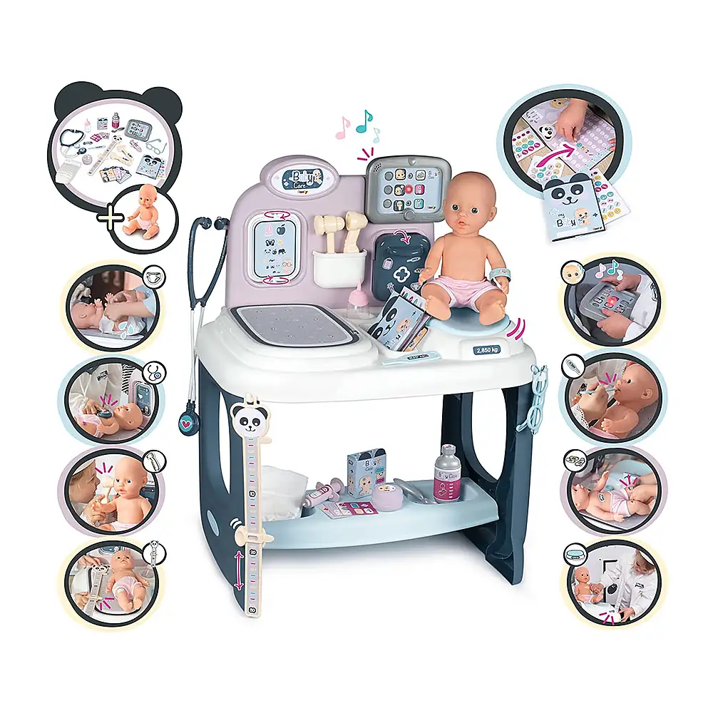 Centru de ingrijire pentru papusi Smoby Baby Care Center cu papusa si accesorii [2]