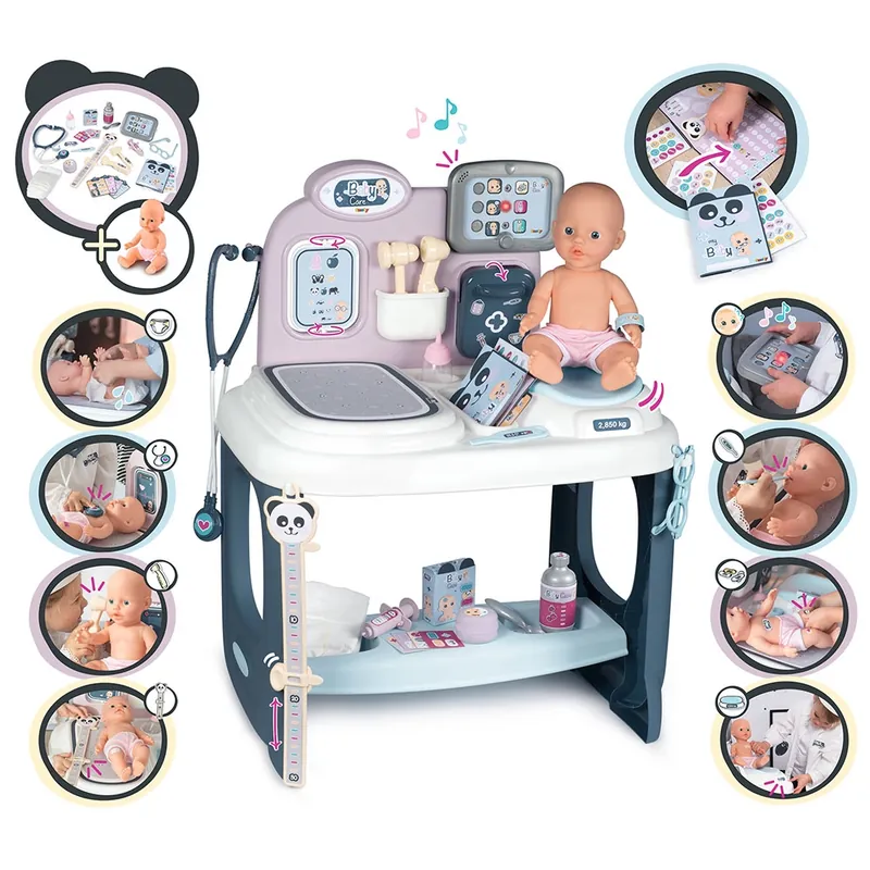 Centru de ingrijire pentru papusi Smoby Baby Care Center cu papusa si accesorii [12]