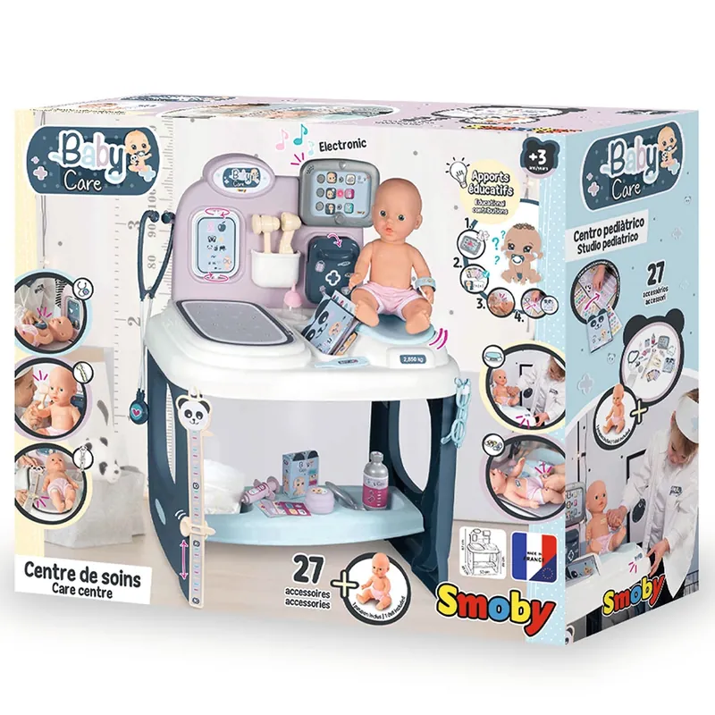 Centru de ingrijire pentru papusi Smoby Baby Care Center cu papusa si accesorii [19]