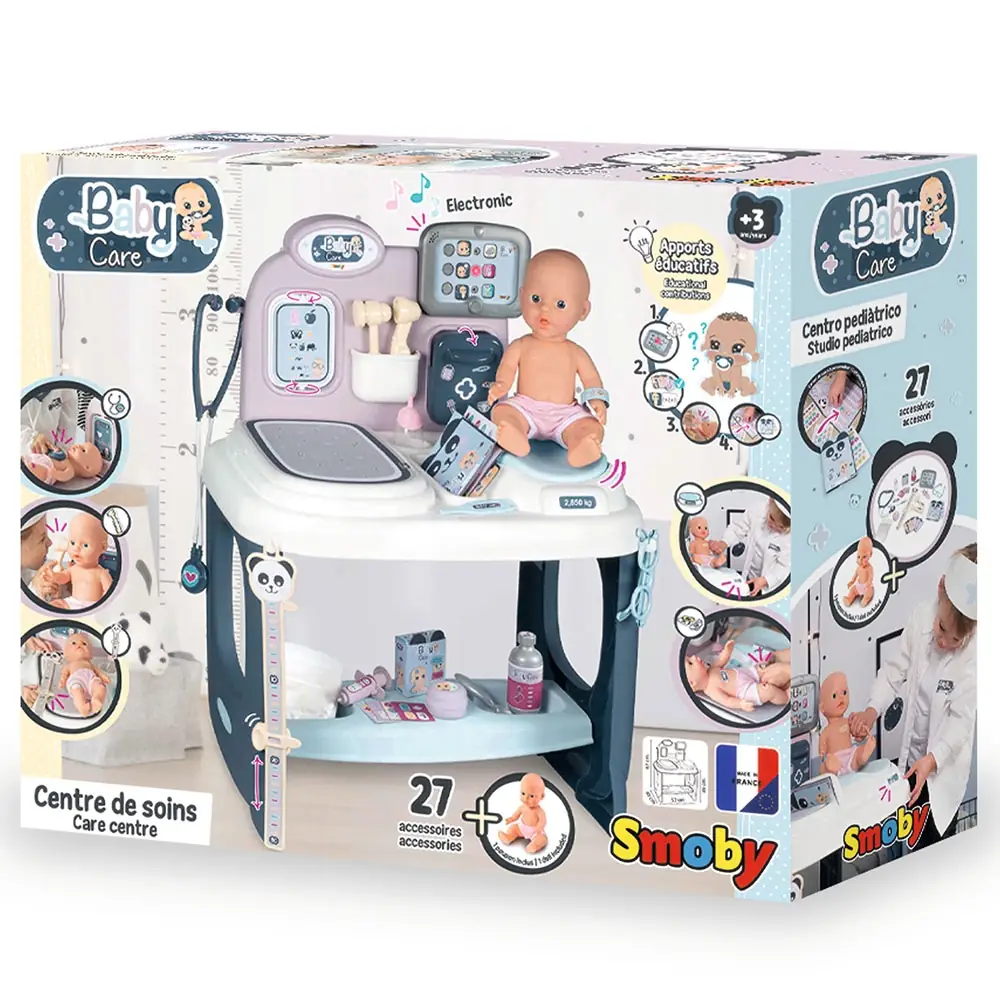 Centru de ingrijire pentru papusi Smoby Baby Care Center cu papusa si accesorii [25]