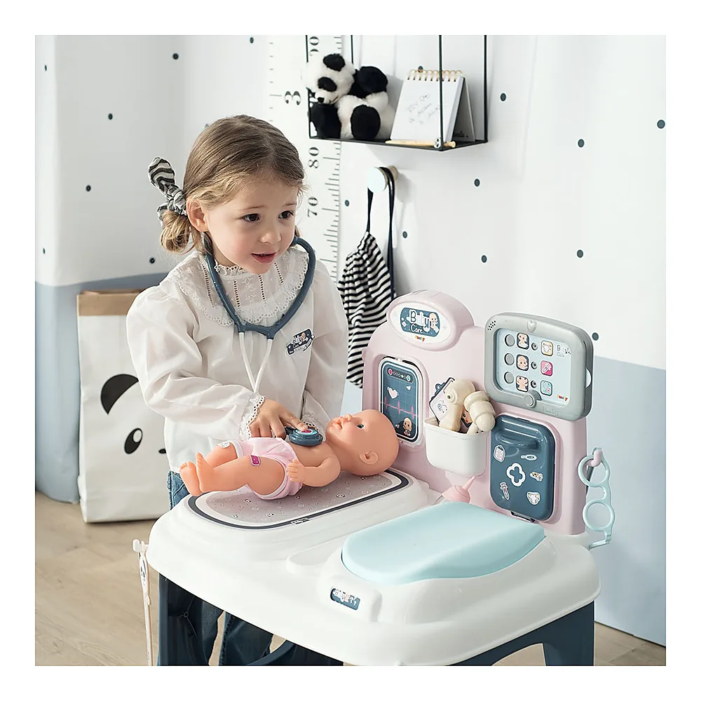 Centru de ingrijire pentru papusi Smoby Baby Care Center cu papusa si accesorii [10]