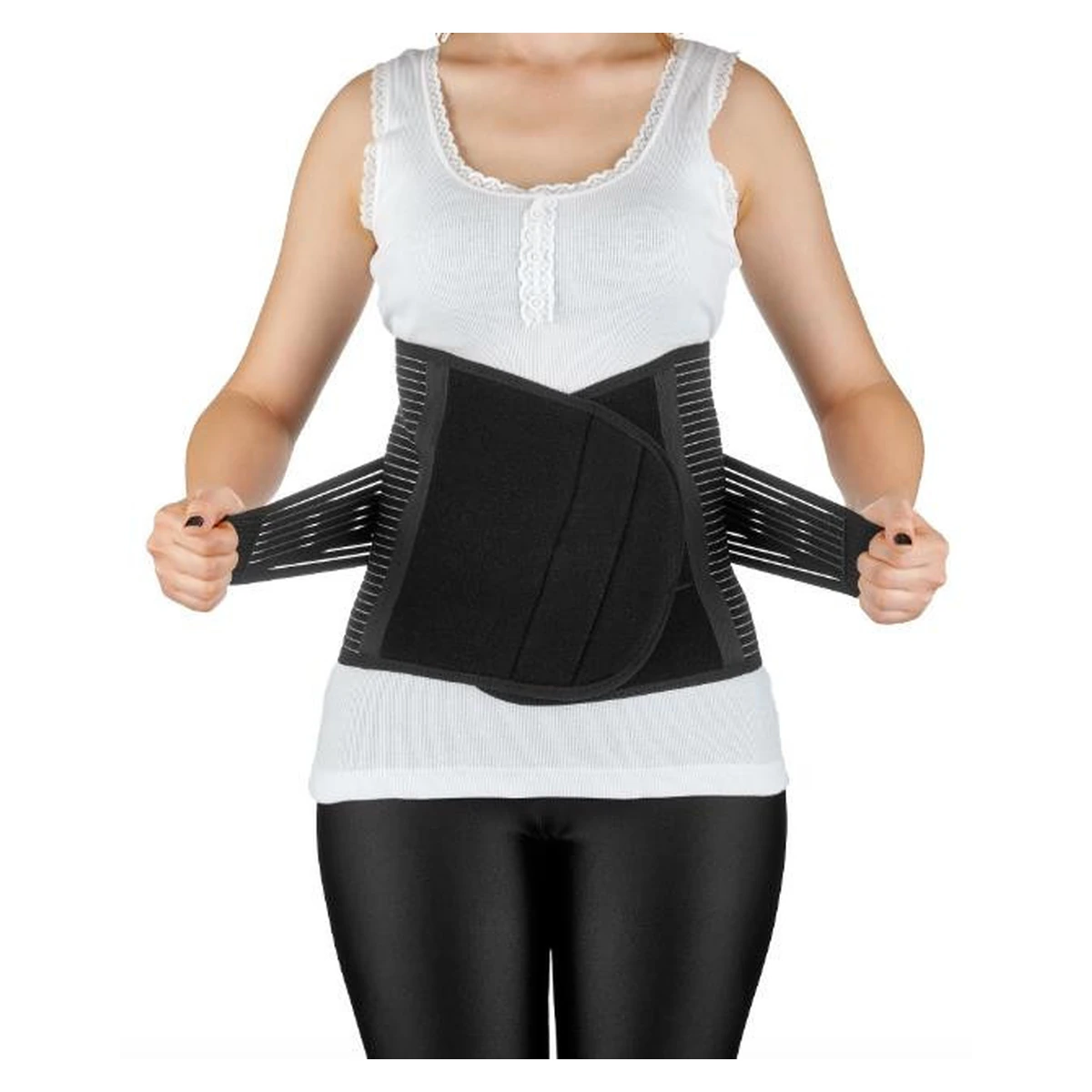 Centura abdominala post-natala reglabila Negru BabyJem Postpartum [3]