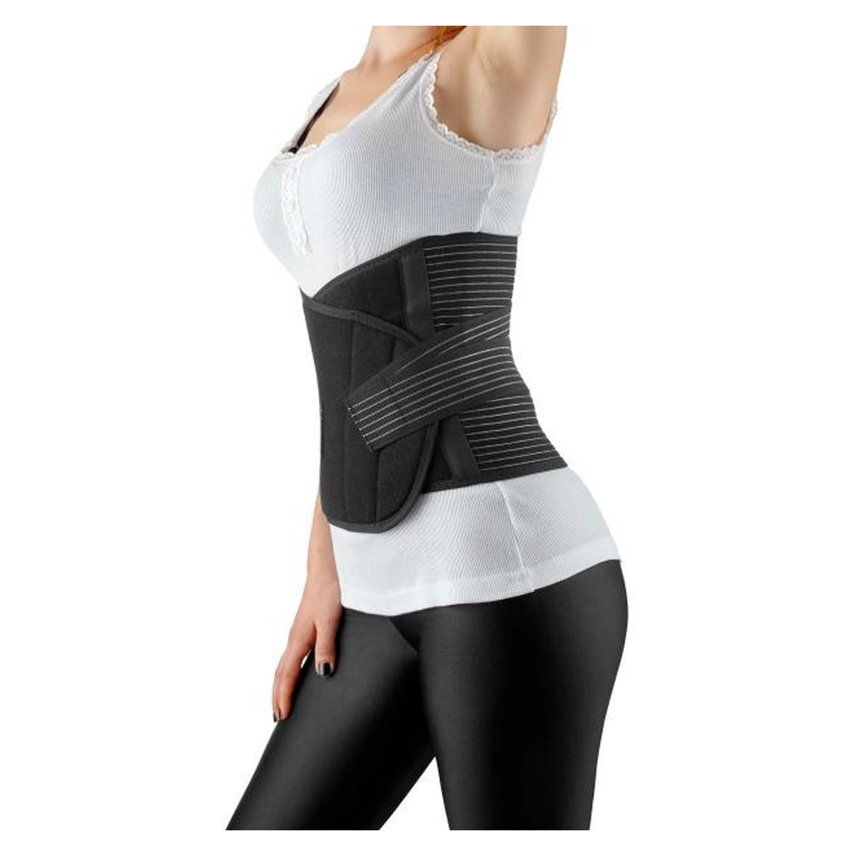 Centura abdominala post-natala reglabila Negru BabyJem Postpartum [2]