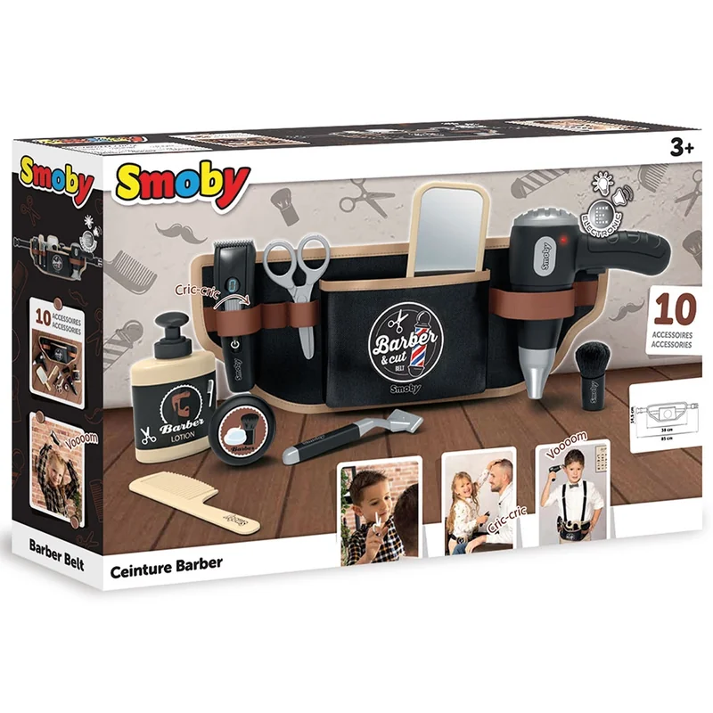Centura frizer Smoby Barber and Cut negru cu accesorii [5]
