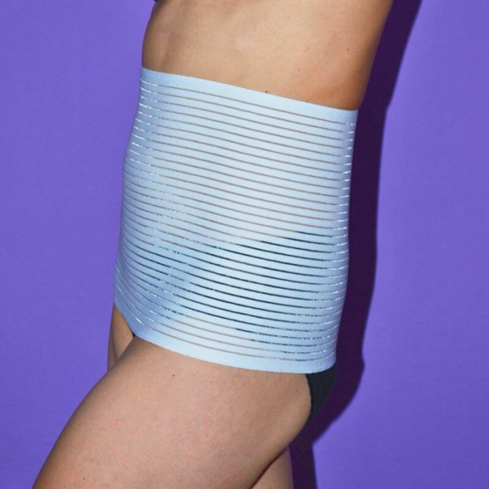 Centura reglabila, New Baby, Pentru perioada post-natala, Marimea XL, Alb [3]