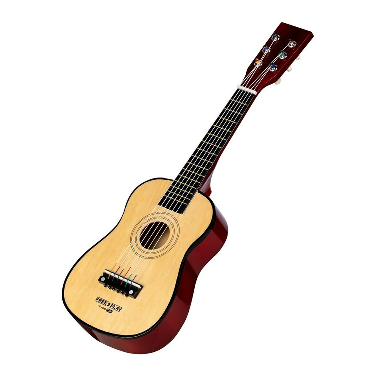 Chitara din lemn, Free2Play, Cu 6 corzi metalice, 59 cm, 3 ani+, Brown [2]