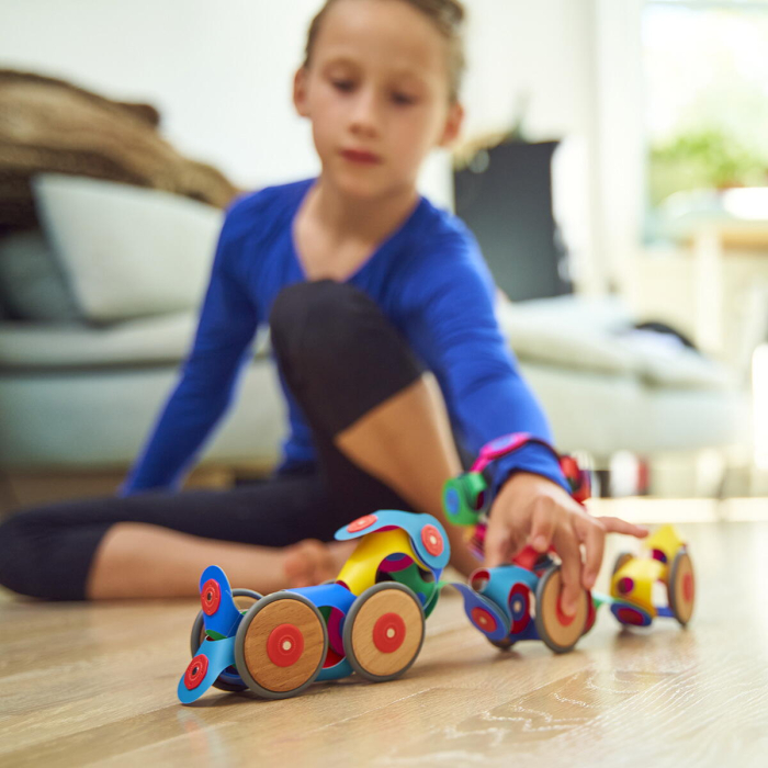 Clixo® joc magnetic de construit - Modele cu rotite (72 piese) [6]
