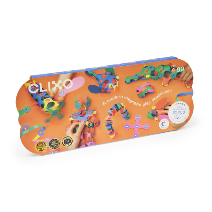 Clixo® joc magnetic de construit - Super Curcubeu (60 piese) [2]