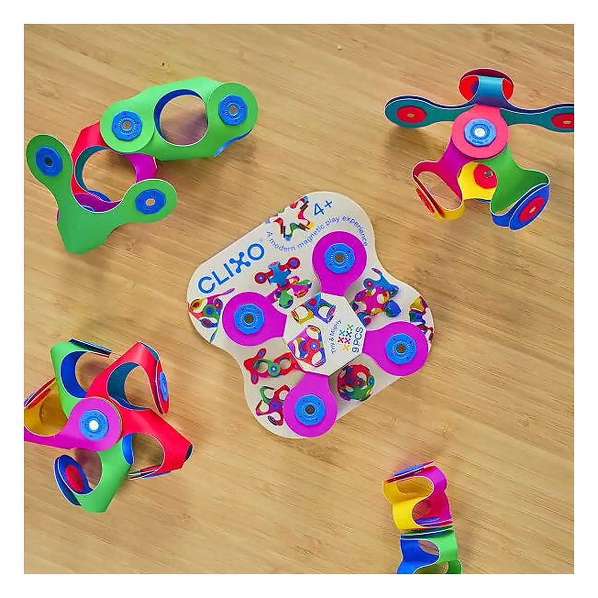 Clixo® joc magnetic de construit - Tiny & Mighty (9 piese) 99 ani [4]