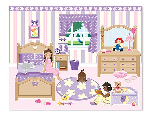 Colectia de abtibilduri reutilizabile Casa mea Melissa and Doug [2]