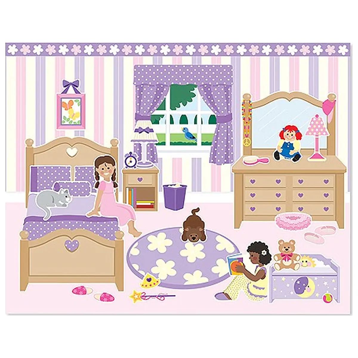 Colectia de abtibilduri reutilizabile Casa mea Melissa and Doug [2]