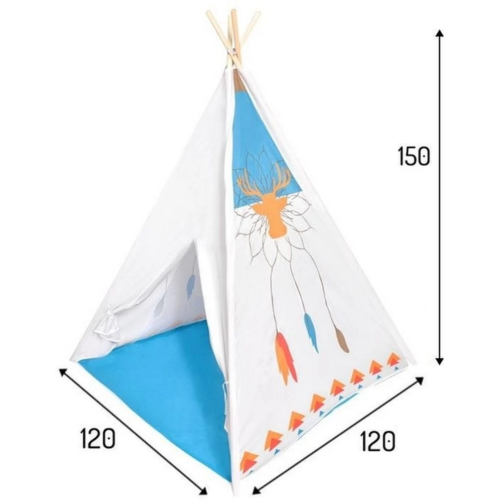 Cort de indieni Ecotoys - Alb [5]