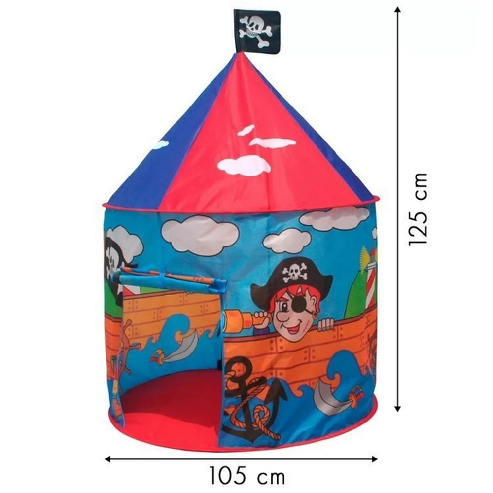 Cort de joaca pentru copii, model pirati cu ilustratii grafice [3]