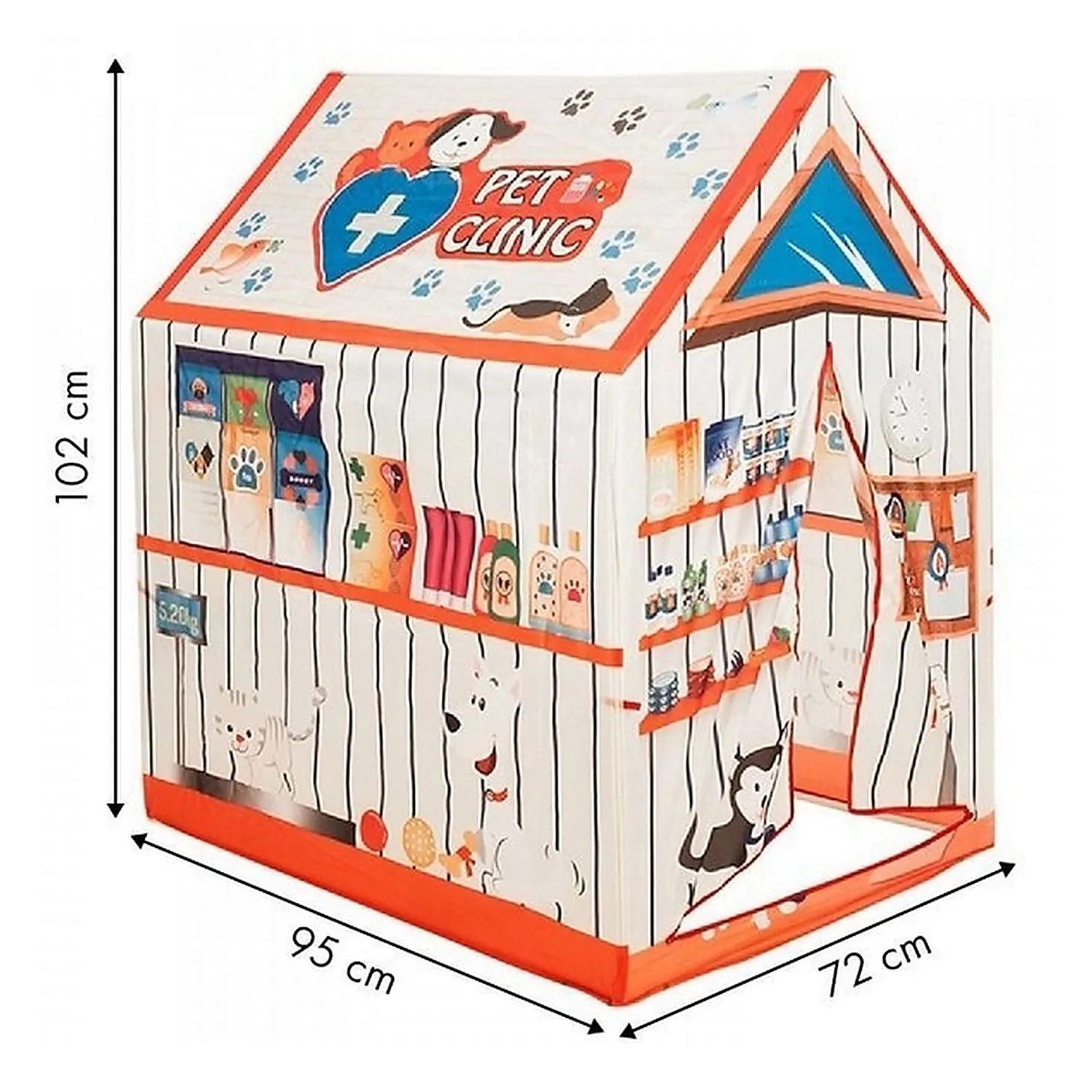 Cort tip Clinica Veterinara, cu motive grafice [3]