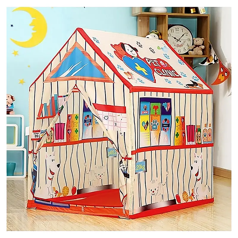 Cort tip Clinica Veterinara, cu motive grafice [4]