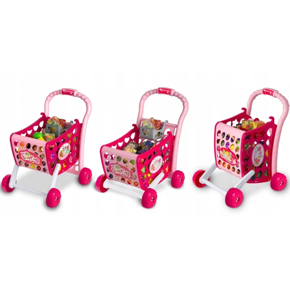 Cos de cumparaturi cu accesorii incluse Ricokids - Roz [2]