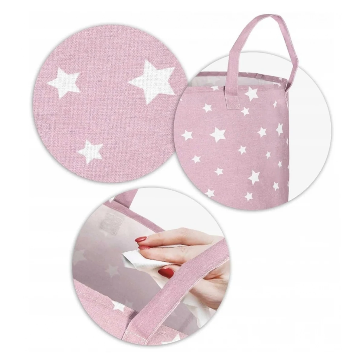 Cos mare pentru depozitarea jucariilor Nukido - Roz [3]