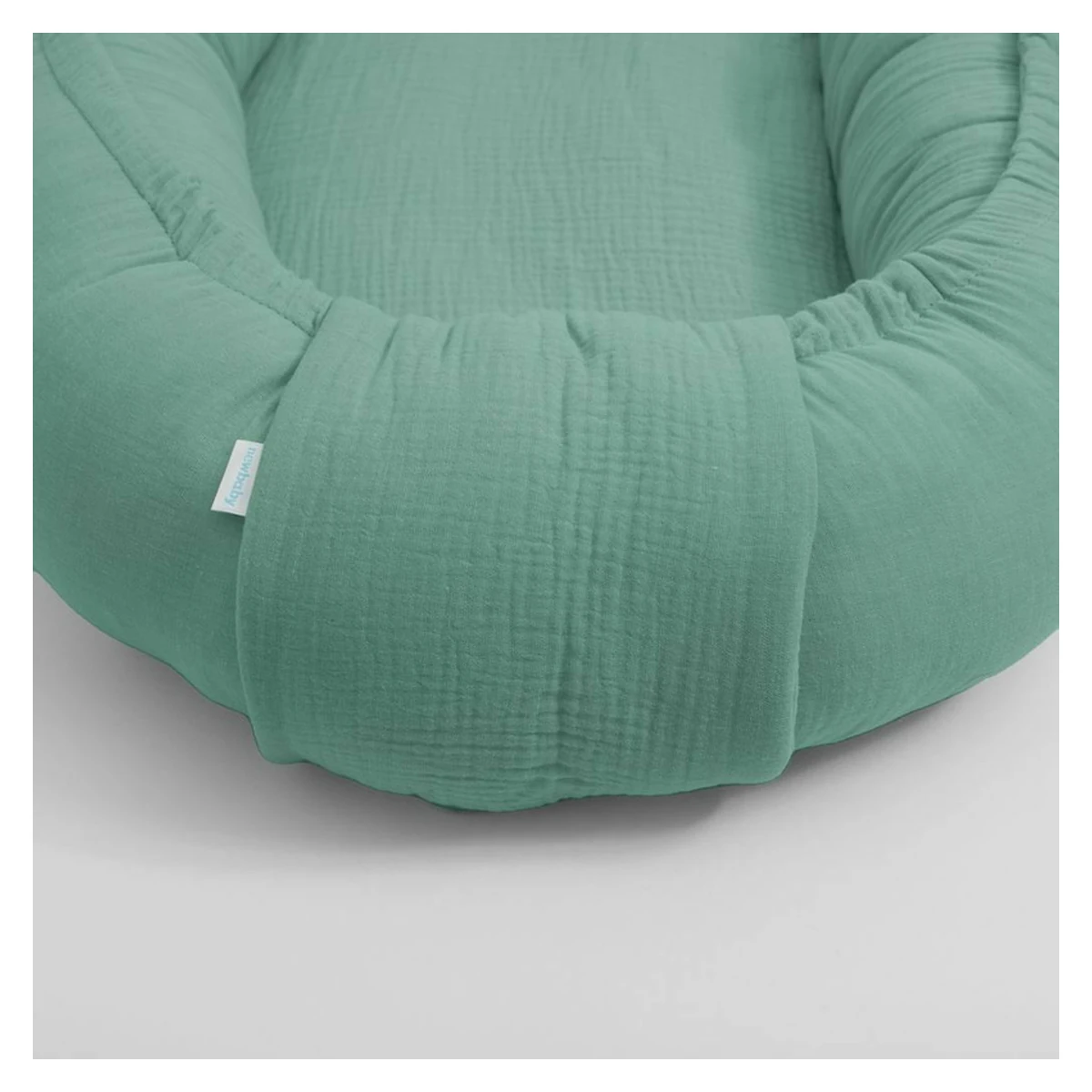 Cosulet bebelus, New Baby, Baby Nest 80 x 50 cm, muselina, Green [4]