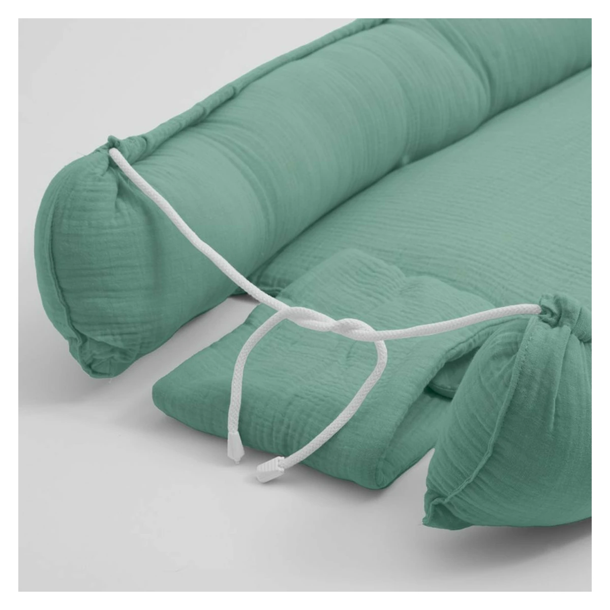 Cosulet bebelus, New Baby, Baby Nest 80 x 50 cm, muselina, Green [3]