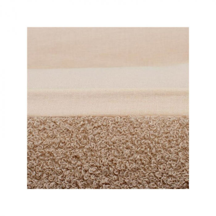 Cosulet bebelus, New Baby, Baby Nest, 80x50 cm, bumbac 100%, Tesatura teddy, Dark Beige [6]