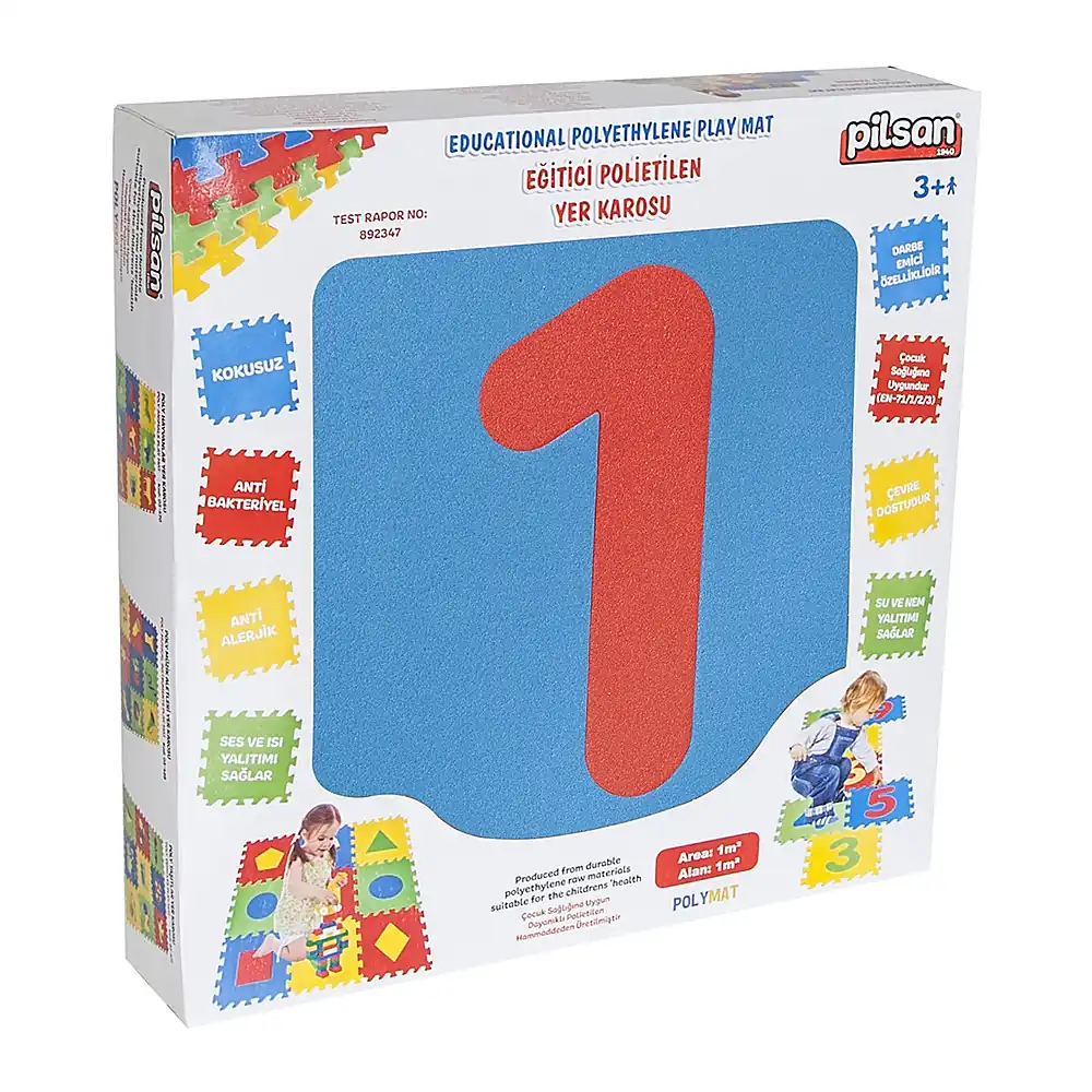 Covor puzzle cu cifre pentru copii Pilsan Educational [5]