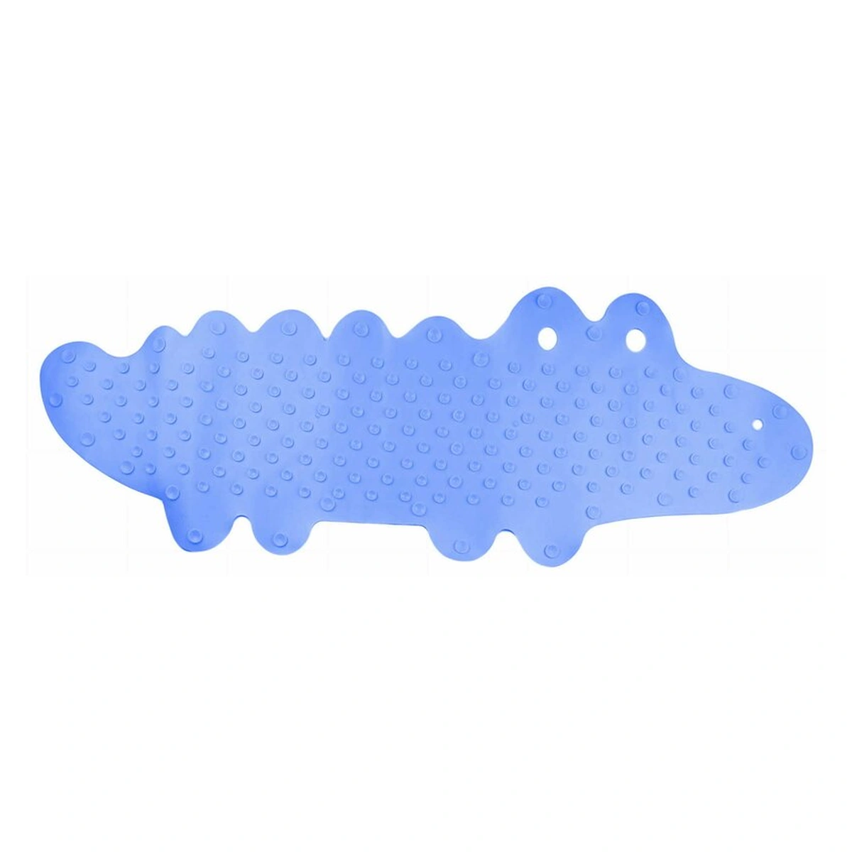 Covoras de baie, Bocioland, Antiderapant, Cu ventuze, Silicon, 33 x 90 cm, Crocodile Blue [4]