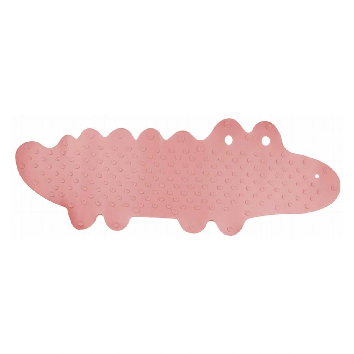Covoras de baie, Bocioland, Antiderapant, Cu ventuze, Silicon, 33 x 90 cm, Crocodile Pink [3]