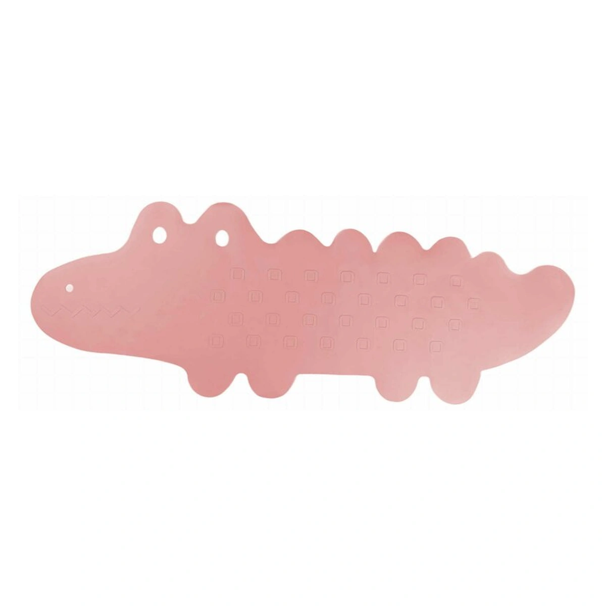 Covoras de baie, Bocioland, Antiderapant, Cu ventuze, Silicon, 33 x 90 cm, Crocodile Pink [2]