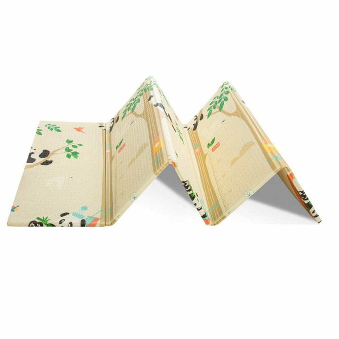 Covoras de joaca, Bocioland, Panda, Pliabil, Protectie impotriva loviturilor, Dimensiune mare, 180 x 150 cm, Cu [4]