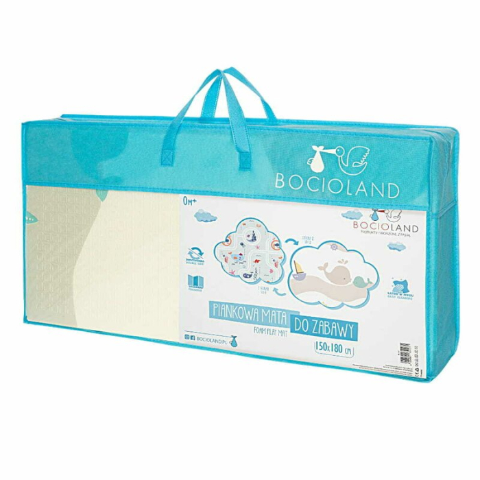 Covoras de joaca, Bocioland, Water City, Pliabil, Protectie impotriva loviturilor, Dimensiune mare, 180 x 150 cm, Cu [5]