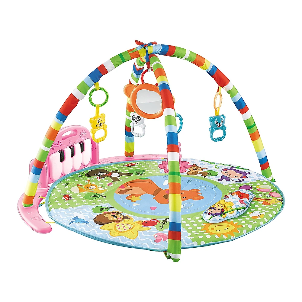 Covoras de joaca cu pian Chipolino Happy Cangaroo, Pink [1]