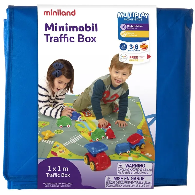 Covoras de joaca si cutie pentru jucarii Trafic [2]