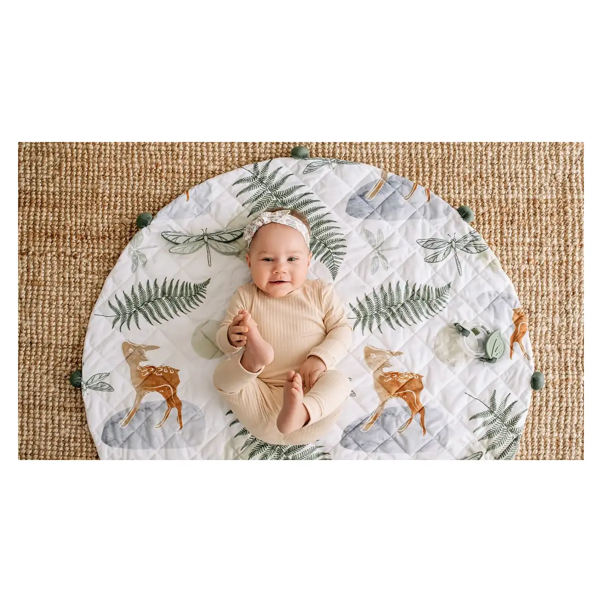 Covoras senzorial si educational bebelusi Skiddou Doee, 105 cm [4]