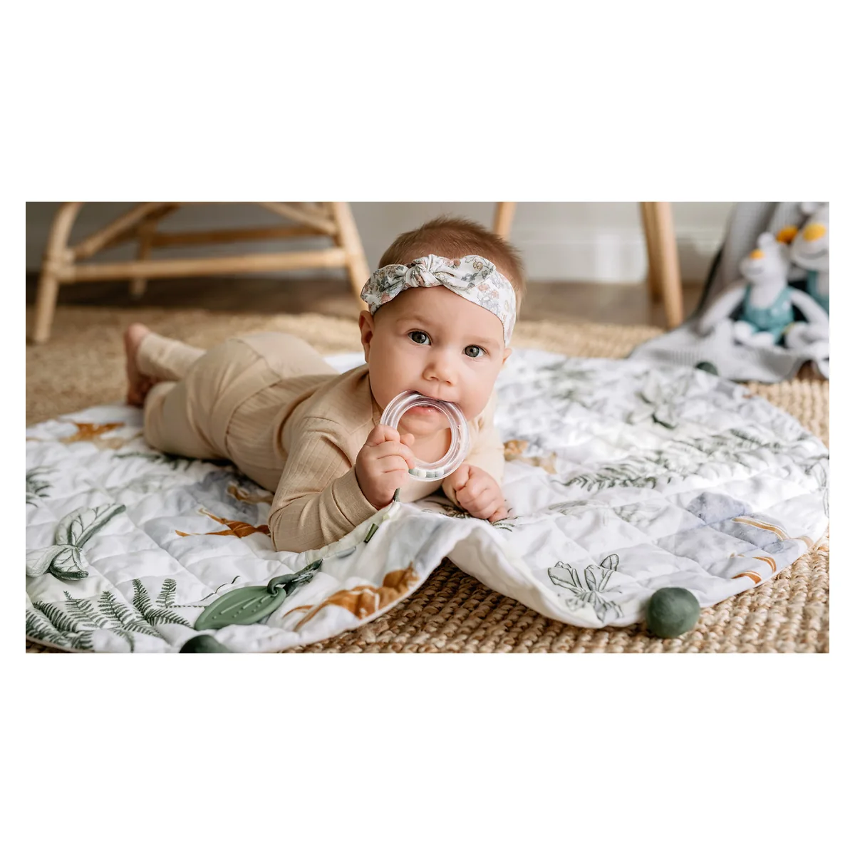 Covoras senzorial si educational bebelusi Skiddou Doee, 105 cm [9]