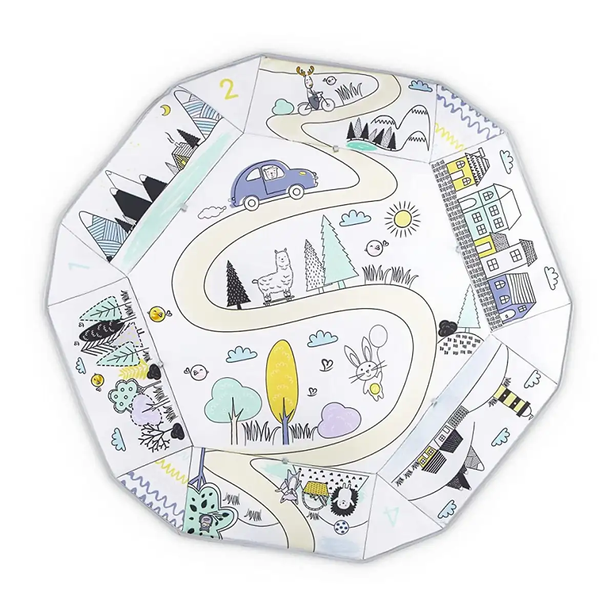 Covoras senzorial si educativ 3 in 1 Skiddou Lykke [4]