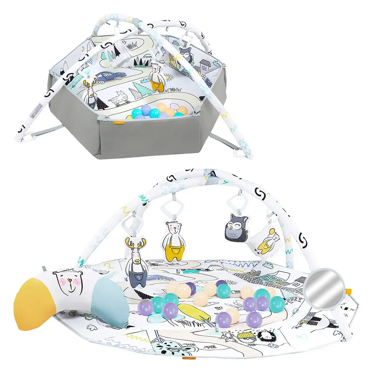 Covoras senzorial si educativ 3 in 1 Skiddou Lykke [10]